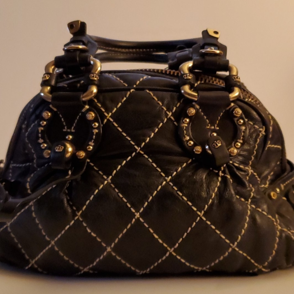 Juicy Couture Black Quilted Satchel